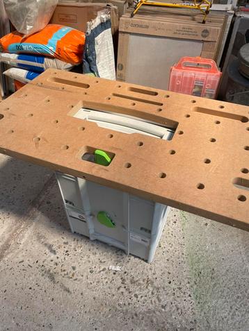 Werkblad voor systainers beschikbaar voor biedingen