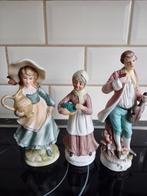 3 aardewerk beeldjes, Ophalen of Verzenden