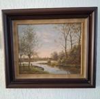 Schilderij Landschap Gien Brouwer, Antiek en Kunst, Kunst | Schilderijen | Klassiek, Ophalen of Verzenden