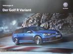 Volkswagen VW Golf R Variant 2015 Brochure, Boeken, Verzenden, Zo goed als nieuw, Volkswagen