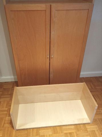 BILLY Ikea kast berken | los bovendeel | deuren | plankinzet - afbeelding 8