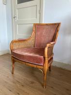 Lightbrown armchair / Fauteuil kastanjebruin, Ophalen, Gebruikt, Minder dan 75 cm, Stof