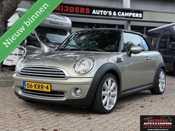 Mini Cabrio 1.6 Cooper Chili, Auto's, Mini, Bedrijf, Te koop, Cabrio, ABS, Airbags, Airconditioning, Alarm, Boordcomputer, Centrale vergrendeling