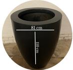 Elho bloemenpot pure soft round high antraciet zwart, Kunststof, Rond, Ophalen of Verzenden, Zo goed als nieuw