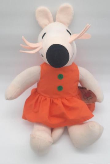 Maisy Mouse knuffel ca. 40cm lang met kaartje 1995 beschikbaar voor biedingen
