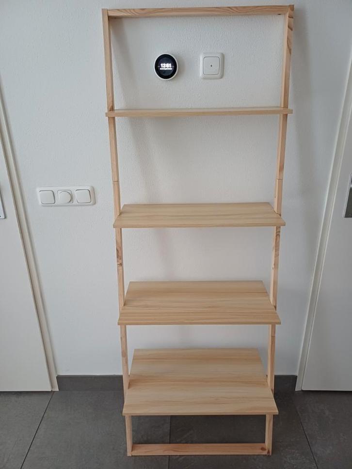 Houten wandrek met 4 planken, hoogte 165 cm en breedte 60 cm, Huis en Inrichting, Kasten | Stellingkasten, Zo goed als nieuw, Ophalen