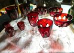 vintage seventies RUBILUX RED 10 glazen LUMINARC Frankrijk, Antiek en Kunst, Ophalen of Verzenden