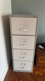 Echte (retro) stalen archiefkast, Huis en Inrichting, Kasten | Roldeurkasten en Archiefkasten, Ophalen, Zo goed als nieuw, 25 tot 50 cm