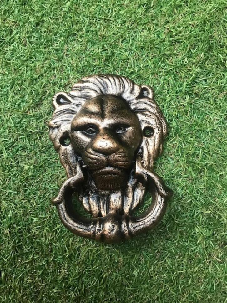 gietijzeren deurklopper, leeuwenkop, Antiek en Kunst, Curiosa en Brocante, Ophalen of Verzenden