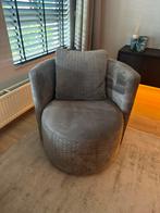 Grijze rond draaiende stoel, Huis en Inrichting, Ophalen, Nieuw, Eenpersoons, Minder dan 150 cm
