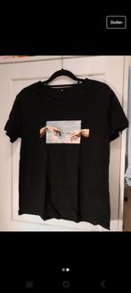 Black shirt print, Kleding | Dames, T-shirts, Maat 42/44 (L), SHEIN, Ophalen of Verzenden, Zo goed als nieuw