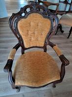 Barok fauteuil notenhout, Ophalen, Hout, Gebruikt, Minder dan 75 cm