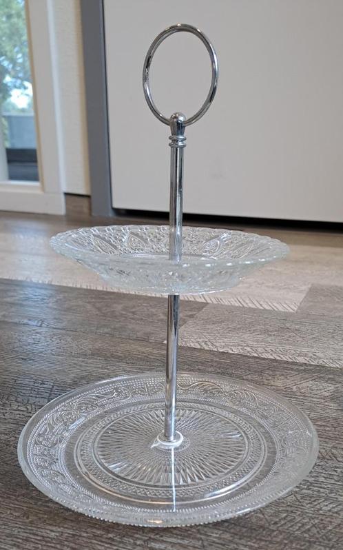 Etagère van glas, Huis en Inrichting, Woonaccessoires | Etagères, Nieuw, Ophalen of Verzenden
