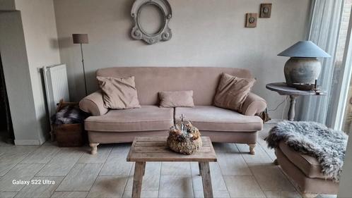 2,5zitsbank incl hocker Rofra home, Huis en Inrichting, Banken | Complete zithoeken, Zo goed als nieuw, Stof, Ophalen