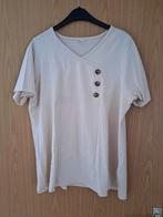 Crème wit dames T-shirt XL Z.G.A.N, Wit, Maat 46/48 (XL) of groter, Ophalen of Verzenden, Zo goed als nieuw