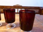 5 vintage robijnrode wijnglazen, cavalier – Luminarc, Antiek en Kunst, Ophalen of Verzenden