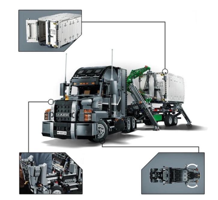 Lego Technic Mac Anthem 42078, Hobby en Vrije tijd, Modelbouw | Auto's en Voertuigen, Gebruikt, Auto, 1:32 tot 1:50, Overige merken