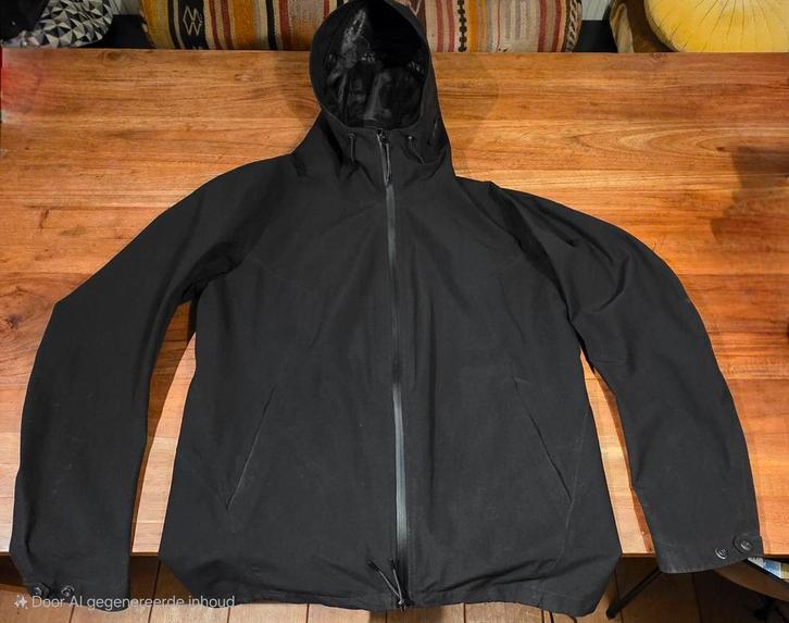 Krakatau Regenjas Heren Maat M (valt als L), Kleding | Heren, Jassen | Zomer, Zo goed als nieuw, Maat 48/50 (M), Zwart, Ophalen of Verzenden