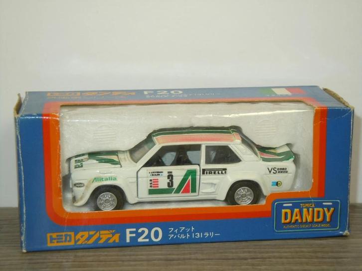 Fiat 131 Abarth - Tomica Dandy F20 Japan 1:43, Hobby en Vrije tijd, Modelauto's | 1:43, Zo goed als nieuw, Auto, Overige merken