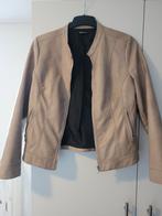 Lederlook beige jas, Kleding | Dames, Jassen | Zomer, Ophalen of Verzenden, Zo goed als nieuw, Maat 38/40 (M), Beige