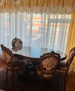 Barok eet tafel + 4 stoelen, Huis en Inrichting, Ophalen of Verzenden, Gebruikt, 150 tot 200 cm