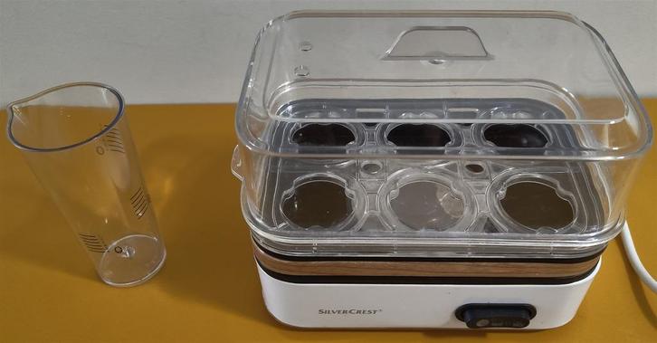 silvercrest eierkoker in nieuwstaat voor 6 eieren maatbeker, Witgoed en Apparatuur, Eierkokers, Zo goed als nieuw, Ophalen of Verzenden