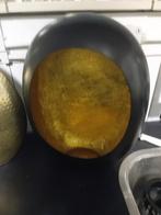 Zwarte bolvormige vaas met gouden binnenkant, Huis en Inrichting, Woonaccessoires | Vazen, Ophalen, Zwart, Overige materialen