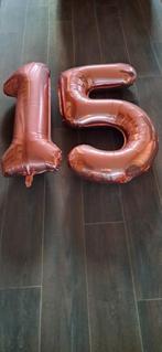 Oud roze cijfer ballonnen 15 85 cm lang, Hobby en Vrije tijd, Ophalen, Zo goed als nieuw, Versiering, Verjaardag