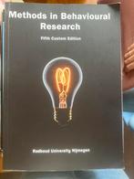 Psychologie Boek - Behavioural Research, Boeken, Studieboeken en Cursussen, Diverse auteurs, WO, Gamma, Ophalen