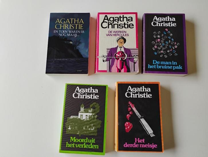5 x Agatha Christie boeken te koop diverse titels, Boeken, Detectives, Zo goed als nieuw, Ophalen of Verzenden
