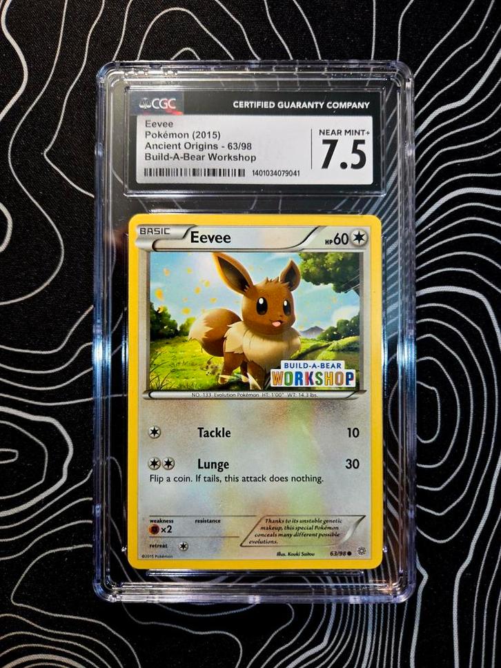 Eevee Build-A-Bear Promo CGC 7.5, Hobby en Vrije tijd, Verzamelkaartspellen | Pokémon, Ophalen of Verzenden