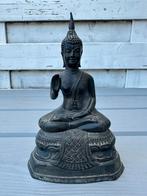 Antiek zittende bronzen boeddha, Ophalen of Verzenden