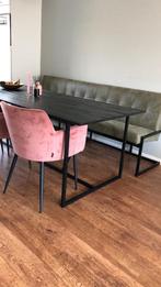 Zwarte tafel, Huis en Inrichting, Ophalen, 200 cm of meer, 50 tot 100 cm, Zo goed als nieuw