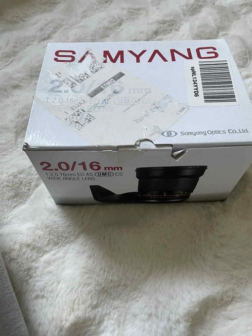 Samyang 16mm f/2.0 ED AS UMC CS, Audio, Tv en Foto, Fotografie | Lenzen en Objectieven, Zo goed als nieuw, Groothoeklens, Ophalen of Verzenden