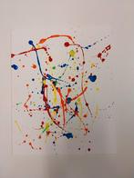 Schilderij met verfspetters, Ophalen of Verzenden