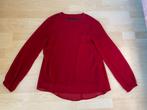 Zara - Rode top met doorschijnende mouw maat S, Zara, Ophalen of Verzenden, Lange mouw, Maat 36 (S)