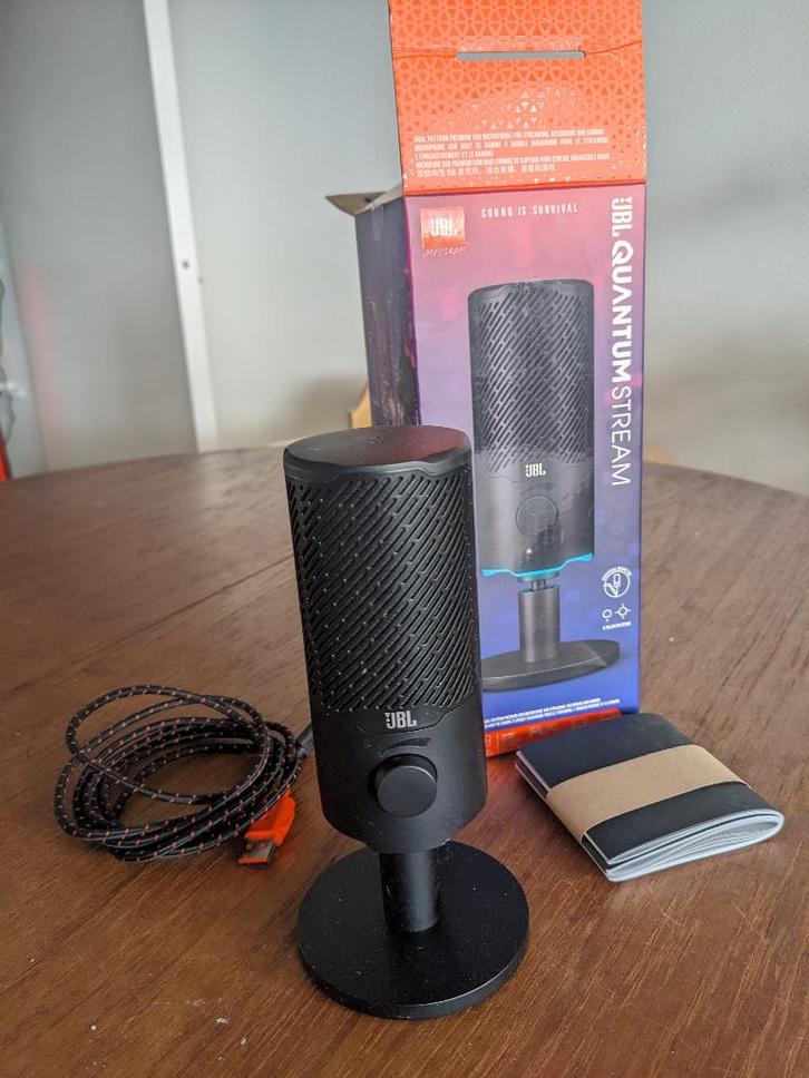 Gaming Microfoon - JBL Quantum Stream USB, Muziek en Instrumenten, Microfoons, Zo goed als nieuw, Overige typen, Ophalen of Verzenden