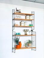 Vintage modulair wandrek Nisse String jaren 50/60 Zweden, Ophalen, Met plank(en), Gebruikt, Minder dan 150 cm