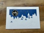 Kerstkaart met penning, Postzegels en Munten, Munten | Nederland, Ophalen of Verzenden, Vóór koninkrijk