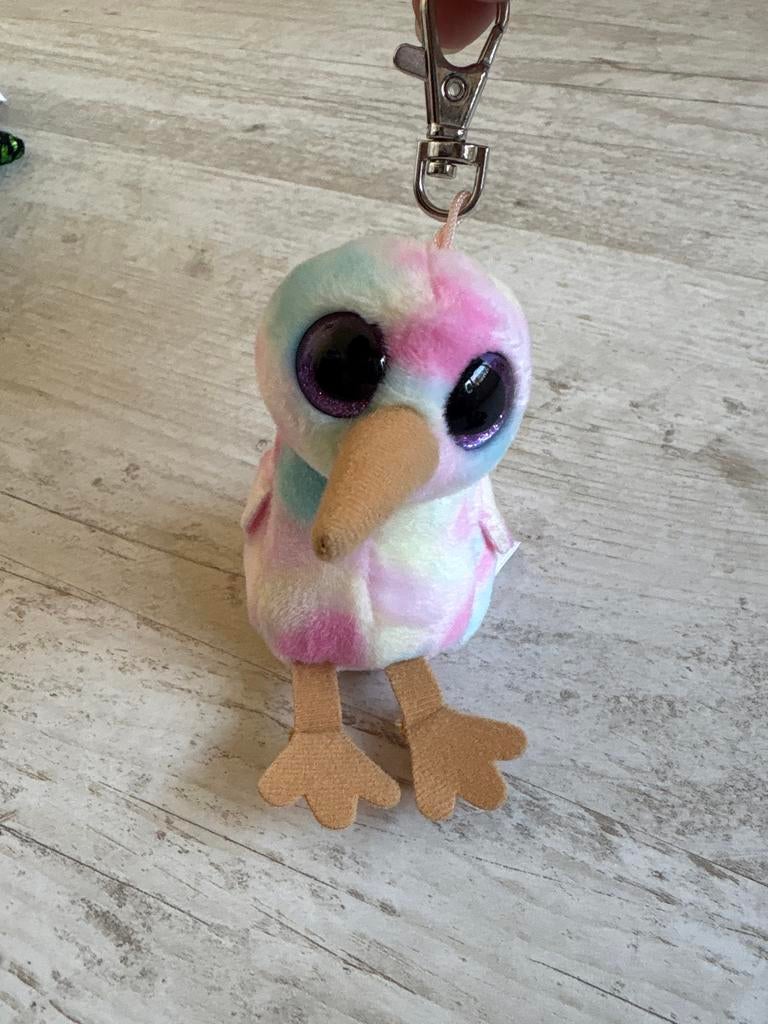 Schattig Ty Beanie Boo's Kiwi Vogel Sleutelhanger, Ophalen of Verzenden, Zo goed als nieuw, Eend