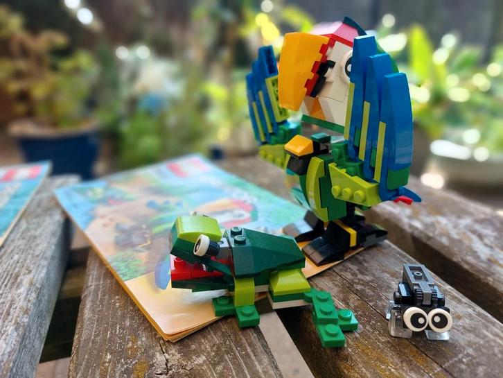 Lego Creator 3-in-1 dierenset Papegaai 31031, Kinderen en Baby's, Speelgoed | Duplo en Lego, Zo goed als nieuw, Ophalen of Verzenden