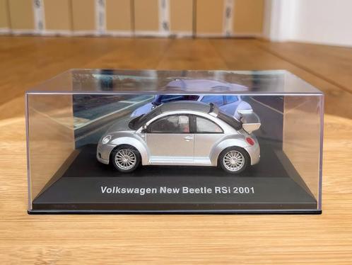 Volkswagen New Beetle RSi 2001 zilver 1:43 VW DeAgostini R32, Hobby en Vrije tijd, Modelauto's | 1:43, Zo goed als nieuw, Auto