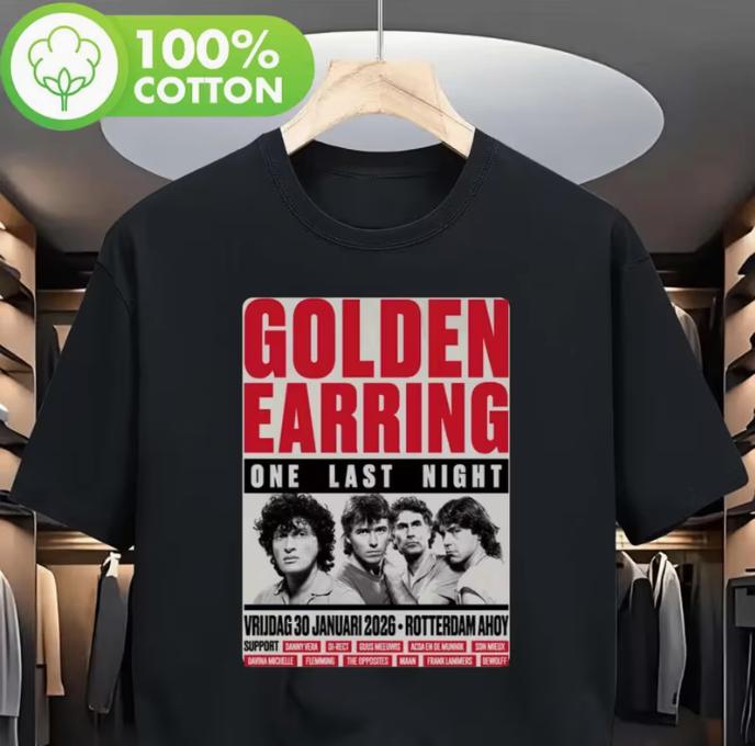 GOLDEN EARRING T-shirt - Maat : XXL., Ophalen of Verzenden, Nieuw, Overige maten, Zwart