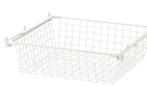 IKEA HJÄLPA Draadmand + plank 60x55 cm - Wit incl rails, Ophalen, 50 tot 100 cm, Zo goed als nieuw, Minder dan 100 cm