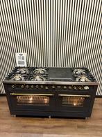 Luxe Boretti 7 pits met coupe de feu antraciet/messing 150cm, Fornello Esperta, Ophalen of Verzenden, Zo goed als nieuw, Energieklasse A of zuiniger