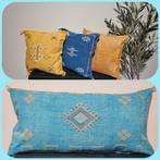 Xl sabra kussen, Cactus silk kussen blauw 100x50 cm, Huis en Inrichting, Woonaccessoires | Kussens, Ophalen of Verzenden, Nieuw