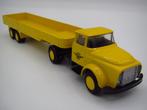 Lion car - DAF Torpedo Oldtimer met oplegger '' DAF '' 1:50, Ophalen of Verzenden, Bus of Vrachtwagen, Zo goed als nieuw, Lion Toys