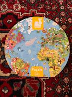 Janod puzzel van de wereld, Ophalen, Meer dan 50 stukjes, Zo goed als nieuw, 6 jaar of ouder