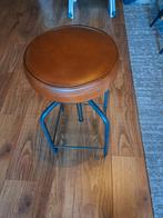 Vintage Industriële Kruk - In hoogte verstelbaar, Ophalen, In hoogte verstelbaar