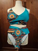 Bikini set turquoise multi color 48-50, Kleding | Dames, Grote Maten, Ophalen of Verzenden, Nieuw, Blauw, Lingerie of Zwemkleding